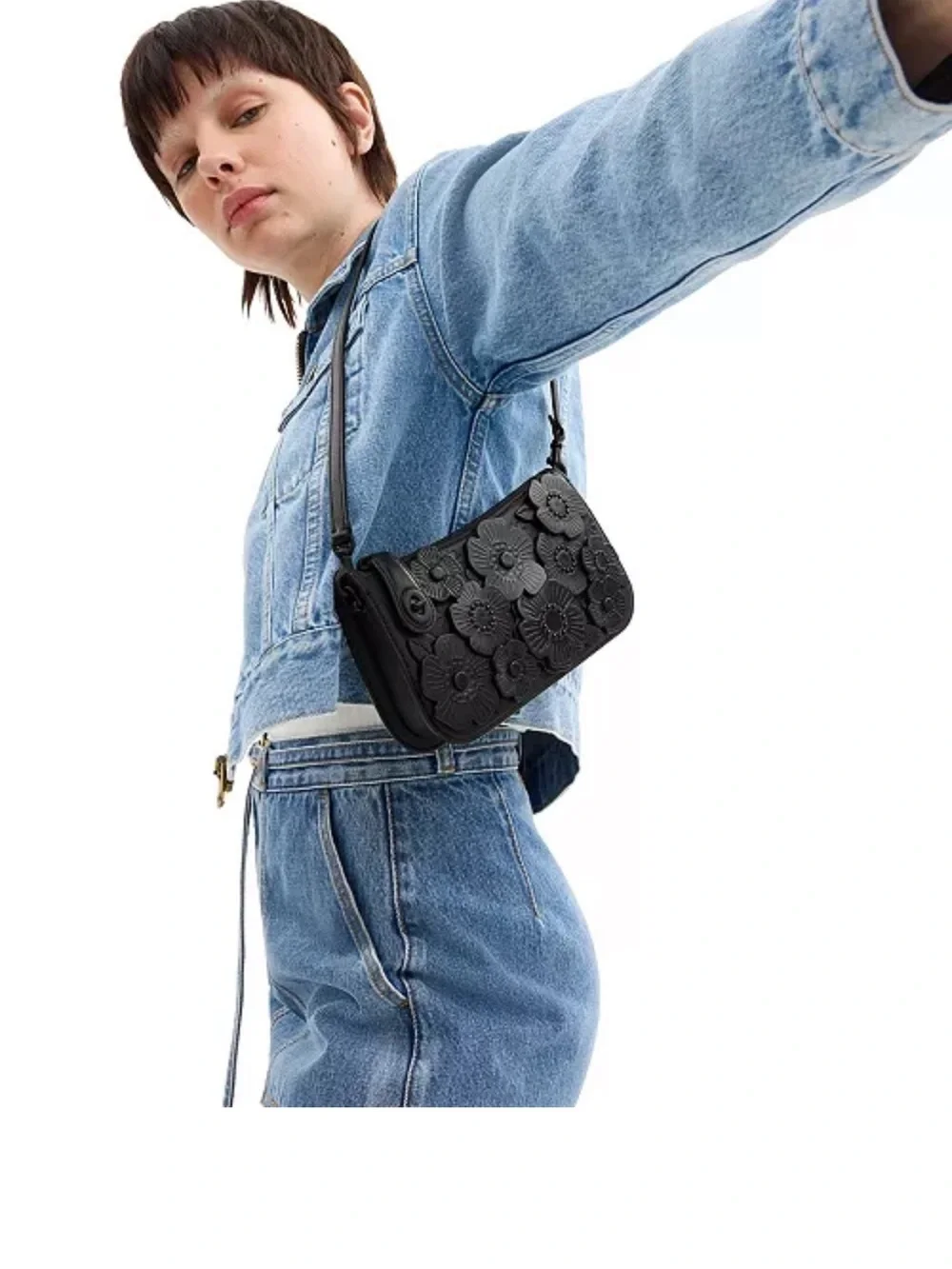 Coach Black Tea Rose “Penn” Bag